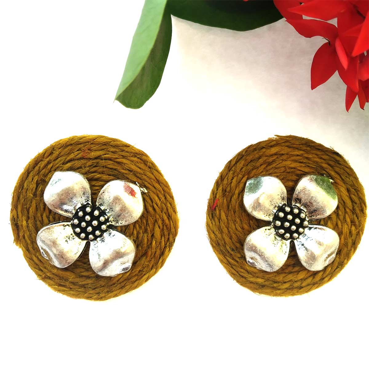 earring jute earring jute