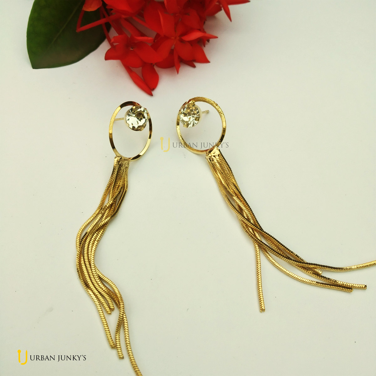 Gold hot sale western earrings