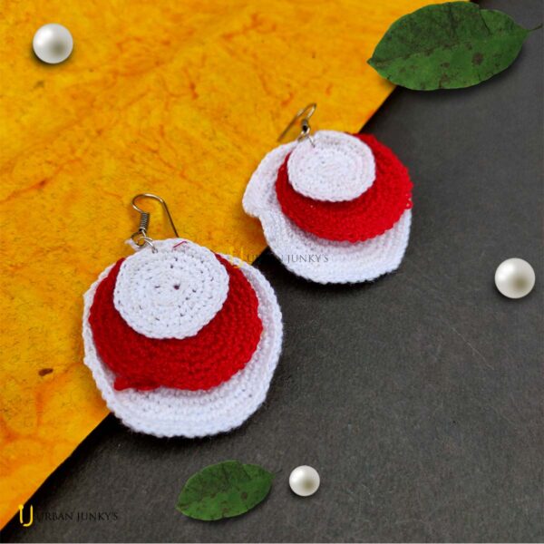 handmade cloth based earrings