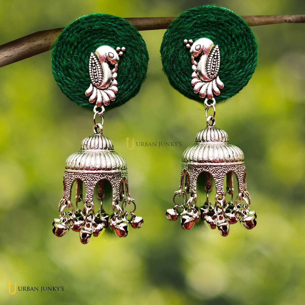 bird with jhumka jute based bird with jhumka jute based