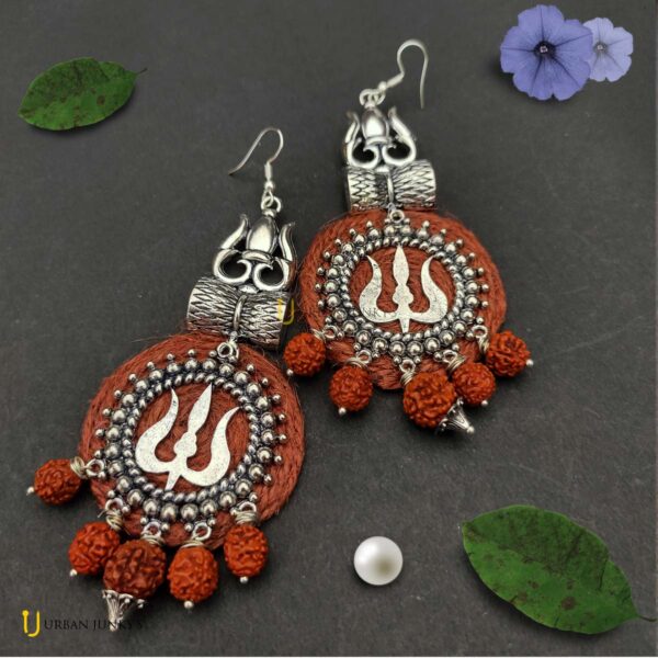 rudraksha earrings