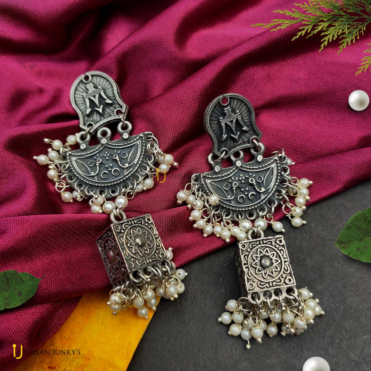 Oxidised Jhumka