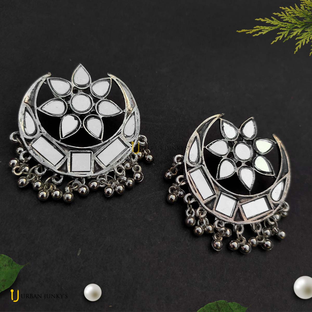 mirror-moon-flowers-earrings