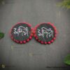scripted earrings